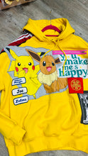 Load image into Gallery viewer, Red Mutha Custom ReWorked Yellow “Pikachu” Hoodie.