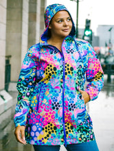 Load image into Gallery viewer, Electric Leopard LongLine Raincoat