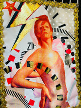 Load image into Gallery viewer, Black Pin Stripe Custom ReWorked Original Artwork Bowie Jacket