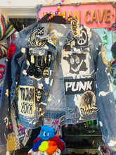 Load image into Gallery viewer, Red Mutha Customised ReWorked Denim Jacket