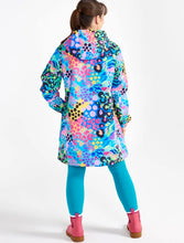 Load image into Gallery viewer, Electric Leopard LongLine Raincoat
