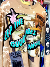 Load image into Gallery viewer, Red Mutha One of a Kind Custom ReWorked “Good Vibes” Sweatshirt