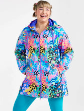 Load image into Gallery viewer, Electric Leopard LongLine Raincoat