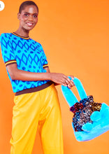 Load image into Gallery viewer, Sequin & Faux Fur Pom Pom Bag