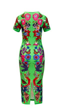 Load image into Gallery viewer, The Bird & The Bees Green Dress by Raised by Danger.