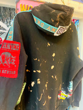 Load image into Gallery viewer, Red Mutha Custom ReWorked Vintage Black “sunflower” Hoodie