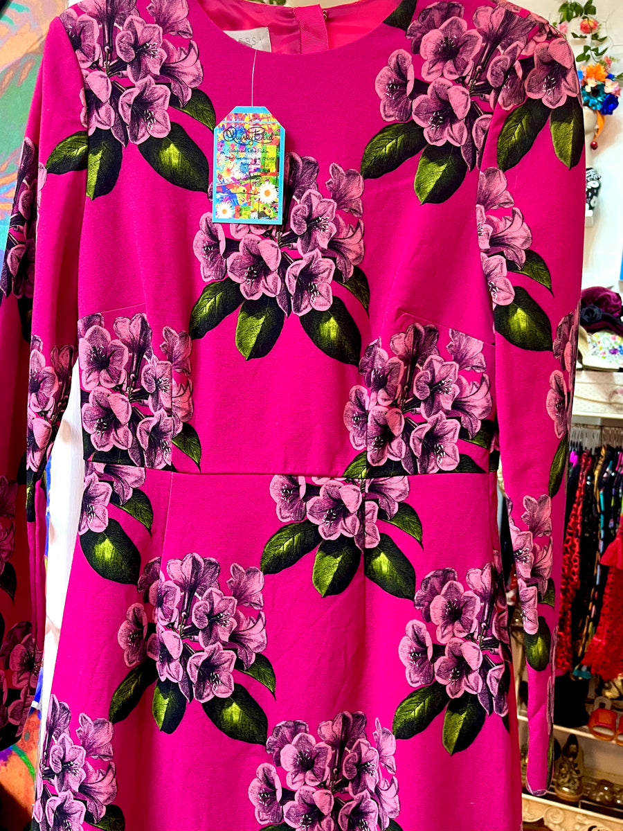 Hobbs Pink Floral Dress – Quirky Bird Vintage & Retro Fashion