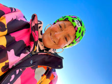 Load image into Gallery viewer, Ekosy Pink & Yellow Cheetarah Robe