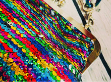 Load image into Gallery viewer, Bits and Bags Party Sparkles Sequin Clutch