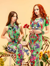 Load image into Gallery viewer, The Birds & The Bees Green High Waist Leggings by Raised by Danger