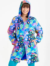 Load image into Gallery viewer, Electric Leopard LongLine Raincoat
