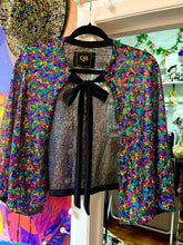 Load image into Gallery viewer, Short Multi Coloured Sequin Caplet