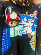 Load image into Gallery viewer, Red Mutha Custom ReWorked Vintage Black “sunflower” Hoodie