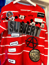 Load image into Gallery viewer, Red Mutha Custom ReWorked punk Style Micky Vintage Jumper