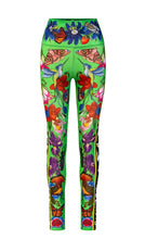 Load image into Gallery viewer, The Birds & The Bees Green High Waist Leggings by Raised by Danger