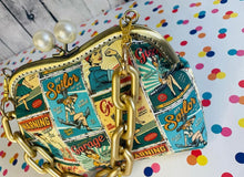 Load image into Gallery viewer, Bits and Bags Handmade Strong Woman Vintage Clutch