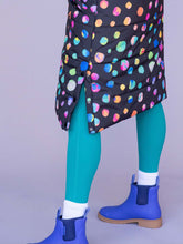 Load image into Gallery viewer, Night Polka LongLine Puffa Rain Coat