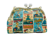 Load image into Gallery viewer, Bits and Bags Handmade Strong Woman Vintage Clutch