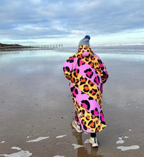 Load image into Gallery viewer, Ekosy Pink & Yellow Cheetarah Robe
