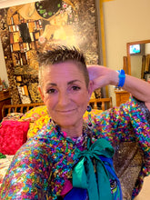 Load image into Gallery viewer, Short Multi Coloured Sequin Caplet