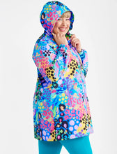 Load image into Gallery viewer, Electric Leopard LongLine Raincoat
