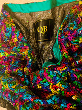 Load image into Gallery viewer, Short Multi Coloured Sequin Caplet