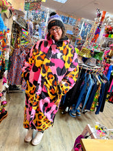 Load image into Gallery viewer, Ekosy Pink & Yellow Cheetarah Robe