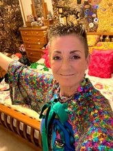 Load image into Gallery viewer, Short Multi Coloured Sequin Caplet