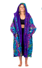 Load image into Gallery viewer, Ekosy Rainbow Zebra Unisex Dry Robe