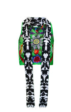 Load image into Gallery viewer, The Birds & The Bees Green Crop Top by Raised by Danger