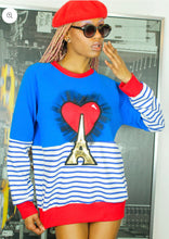 Load image into Gallery viewer, One Night in Paris Ooh La La Oversize Sweatshirt