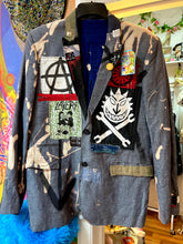 Load image into Gallery viewer, Red Mutha Custom ReWorked Grey Jacket