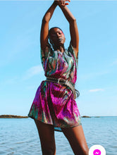 Load image into Gallery viewer, Discotheque Chevron sequin Mini dress