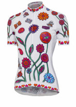 Load image into Gallery viewer, Women’s Cycology Short Sleeved Performance Cycle Jersey- Boho White