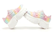 Load image into Gallery viewer, Rainbow Chunky Trainers