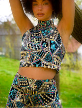 Load image into Gallery viewer, Ariana & Cher Flares Coord….Electric Garden