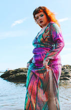 Load image into Gallery viewer, Villanelle Chevron sequin Maxi Dress by