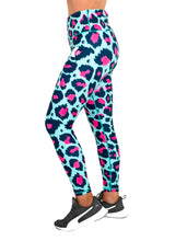 Load image into Gallery viewer, Bitcrush mint/Pink Element Karbon Leggings