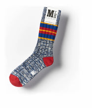 Load image into Gallery viewer, Quirky Mr D London Chunky Rib Socks - Design Block Stripe