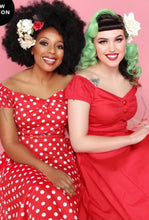 Load image into Gallery viewer, Dolores Red Polka Dot Dress