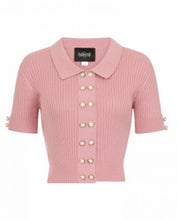 Load image into Gallery viewer, Arianna Soft Pink & Pearl Cardigan