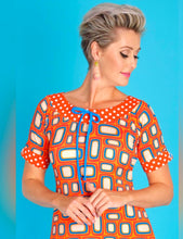 Load image into Gallery viewer, Dotty Grid Margot Dress