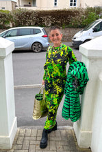 Load image into Gallery viewer, QuirkyBird Limited Collection Green Splat Dress