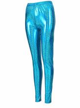 Load image into Gallery viewer, Shiny Festival/Party/Workout Leggings