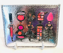 Load image into Gallery viewer, Silver Leather Card Holder