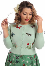 Load image into Gallery viewer, Mint Green butterfly Cardigan
