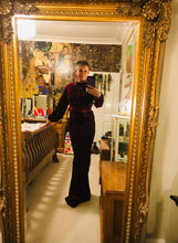 Load image into Gallery viewer, Jewel Wine figure hugging Velvet Maxi Dress
