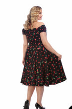 Load image into Gallery viewer, Dolores Dress Red Cherry