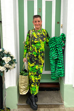 Load image into Gallery viewer, QuirkyBird Limited Collection Green Splat Dress