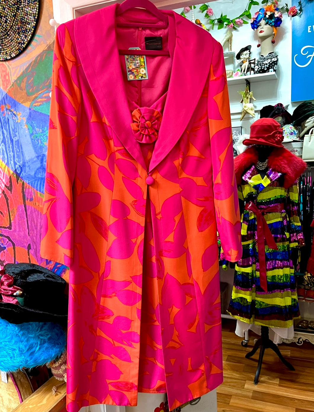 Frank Usher Designer Two Piece Dress & Coat Set